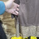 LOGO By Lori Goldstein  Stretch Tunic Blouse Size Medium Goblin Earthy Lace Photo 7