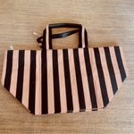 Victoria's Secret Victoria’s Secret Iconic Pink & Black Pinstripe Tote Bag Photo 3