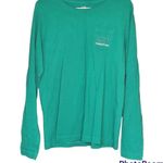 Vineyard Vines 2015 Green Holiday Classic Long Sleeve Casual Loose Tee Sz Small Photo 0