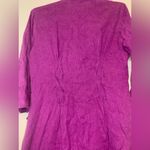 Two Star Dog TSD Hemp Linen Button Up Dress Size M Purple Size M Photo 5