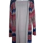 Chico's Chico’s Ikat Freya Duster Cardigan Sweater with Chevron M Photo 1