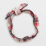 Aerie  Flannel Plaid Christmas Holiday Bow Headband Photo 2