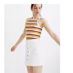 Madewell NWT  Stretch Denim‎ A-Line Mini Skirt Photo 2