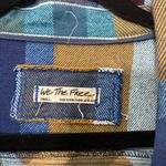 Free People NEW  We The Free So Long Summer Plaid Top Blue Tan Small Shacket Photo 5
