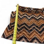 Vintage Y2K MKM Brown Chevron Earthy Cowl Neck Retro Tank Top Size 2X Photo 6