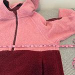 Outdoor Voices  MegaFleece Half-Zip Hoodie in Truffle Pink Burgundy, Size Small Photo 8
