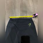 Gymshark Black Leggings with Green Logo Photo 2