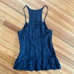 Free People  NWT Black Beaded Camisole Tank in Size 0 Photo 1