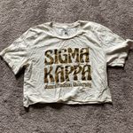 Bella Canvas JMU James Madison University Sigma Kappa Sorority Crop Top SIZE S Photo 0