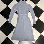 Vintage 70s Miss Joni of California Midi Dress Knit Belted Waist Grey Photo 1