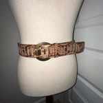 Jessica Simpson New, Snakeskin Print Buckle Statement Belt Size M Photo 4