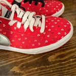 Nike Red Heart Print Sneakers Size 6.5 Photo 3