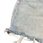 ZARA Bootie Jean Shorts Button Fly Raw Hem Light Distressing Cut Offs Size 8 Photo 3