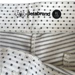 Betabrand NWOT  Pull-On Stretch Pants White Black Dot Women’s Size Large Tall Photo 2