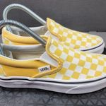 Vans Yellow Checkered Slip Ons Photo 0