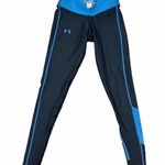Under Armour  WOMEN'S COLDGEAR COMPRESSION LEGGINGS BLACK/BLUE SIZE SM Photo 0