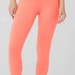 Alo Yoga  Airbrush 7/8 Leggings Size XS in Candy Orange Photo 0
