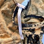 Free People NWOT Mimi Oversized Tank Top Tunic Sleeveless Black Gold Print Boho Photo 13