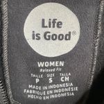 Life is Good Women's Black Sun Island Hooded Sweatshirt Jacket Zip Hoodie Sz S Photo 2