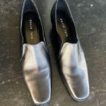 David Tate black leather loafers shoes square toe witchy comfort size 10 slip on Photo 5