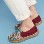 Anthropologie Coral Blue Beaded Sneakers Photo 0