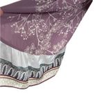 White House | Black Market Satin Floral Off The Shoulder Blouse Size Small Photo 3