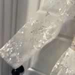 Bridal Wedding Bachelorette Jumpsuit with Lace US 10 White Photo 5