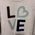 Halogen  beige sweater with love on the front size xl Photo 1