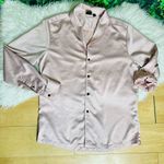 ASOS  pink blush pajama satin style top size L Photo 1