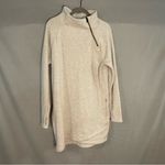 Athleta Cozy Karma Asym Sweater Dress Size Large Oatmeal Heather #383427 Winter Photo 2