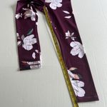 Athleta Leggings Floral Elation Stretch Plum Waist Pocket Size S Photo 6