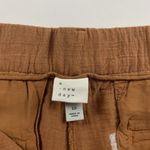 A New Day Clay Brown Crinkle High Rise Wide Leg Summer Trouser Pant 16 Photo 4