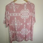 White Birch  Navajo/Aztec print Soft short sleeve blouse Photo 4