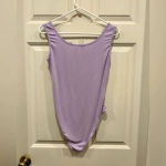 SheIn Lavender Purple Zip Up Bodysuit size 8/10 Photo 7