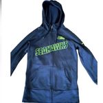 Nike Navy Seattle Seahawks Full Zip Jacket NFL Size Small Photo 2