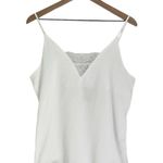 River Island NWT Women's Strappy Lace Insert Cami Tank Top in White Size 8 Photo 4