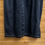 Vintage New York & Co Size Medium Cotton Denim Midi Dress Streetwear Blue Photo 5