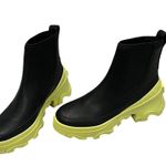 Sorel NWOT,  Brex Waterproof Chelsea Boot, Black/Green, Sz 8 Photo 2