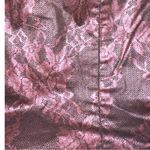 Purple and black print baggy Women's Bag. Has faux leather round strap Photo 3