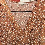 JODIFL  Oversized Brown Balloon Sleeve Leopard Print Blouse Photo 8