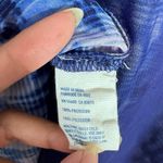 American Eagle  Outfitters Sz S Blue Sheer Top Short Sleeve Shirt Open Back Photo 7