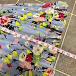 byTiMo Semi Couture Long Sleeve Ruffle Mock Neck Mini Dress Floral Blue Medium M Photo 13