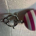 Necklace powder pin gum ball Barbie stripes beaded toggle jewelry Photo 2