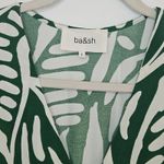 Ba&sh  Terence‎ Midi Dress in Green/White Size 2 Hawaiian Print Photo 4