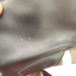 London Fog Black and white striped shoulder hand bag purse gold tone hardware Photo 6