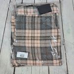 AREA STARS Plaid Wide Leg Pants Trousers Womens Large Pink‎ Grey Flannel Blend Gray Photo 9