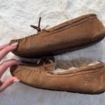 UGG  Fur Moccasin Slippers 5 - Chestnut Photo 3