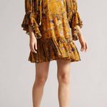 Ted Baker Yellow Melda Tiered Mini Dress Photo 2