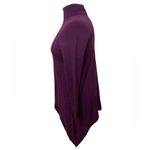 Chico's Boysenberry Cashmere Blend Sharkbite Hem Layering Turtleneck Photo 1