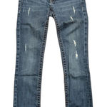 Miss Me Skinny Straight Jeans Womens 25 BLING Studs Rhinestones Crystals Frayed Photo 0